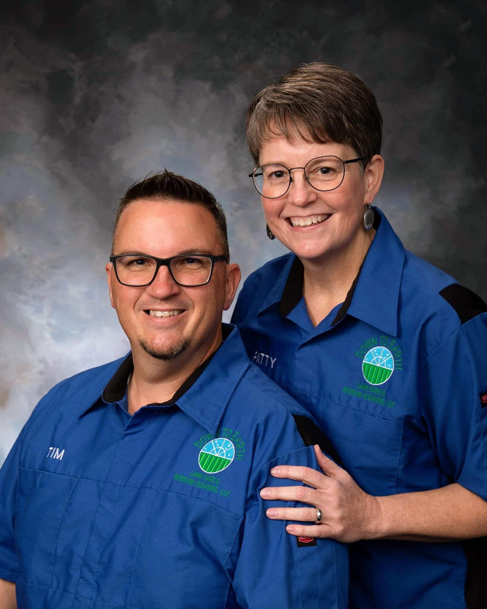 Patty and Tim Harrison, owners of Down to Earth Lawn Care and Window Cleaning in Cincinnati and Clermont County, Ohio